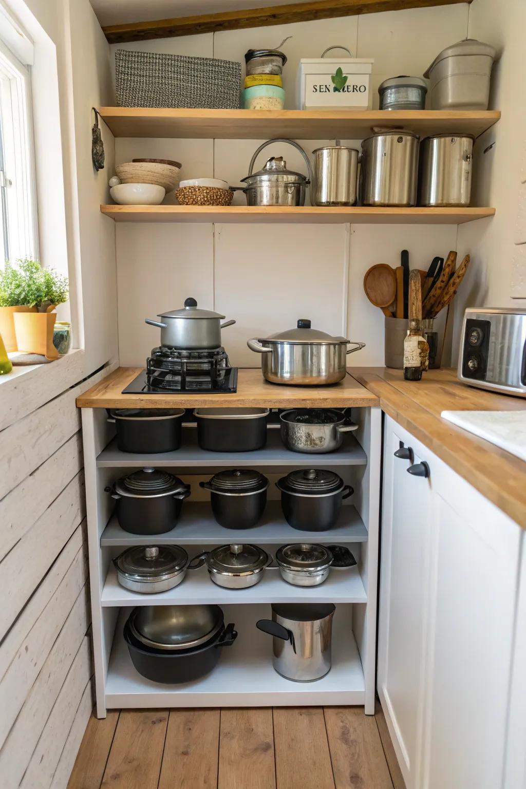 Compact arrangements ensure your kitchen remains tidy and efficient.