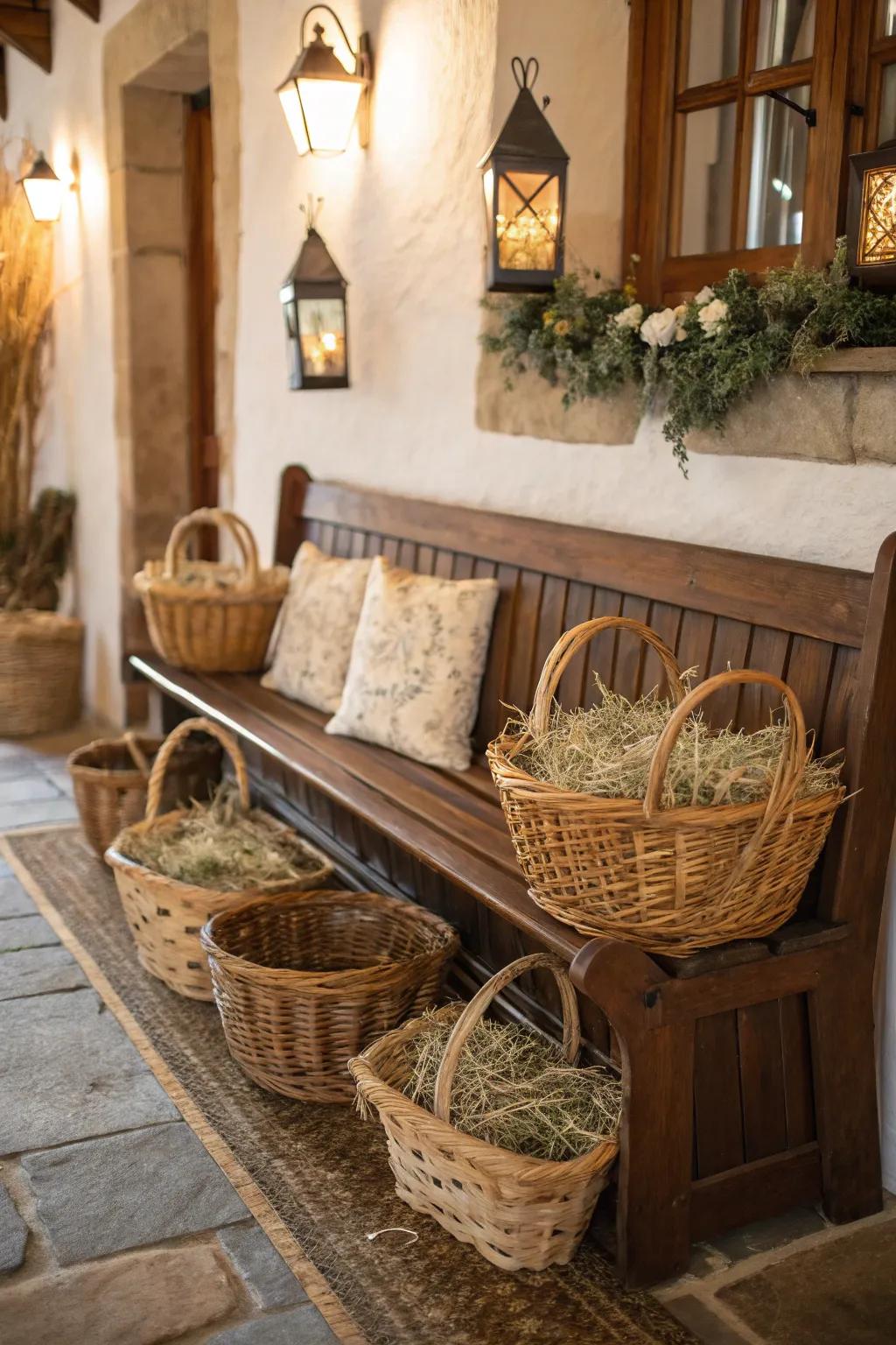 Under-seating stash areas ensure hay is accessible yet concealed.