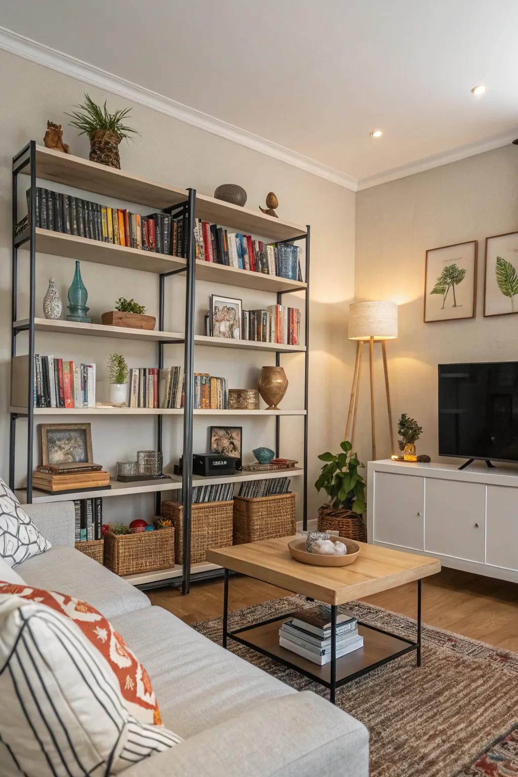 Elegant organizing units showcase your personality and style.