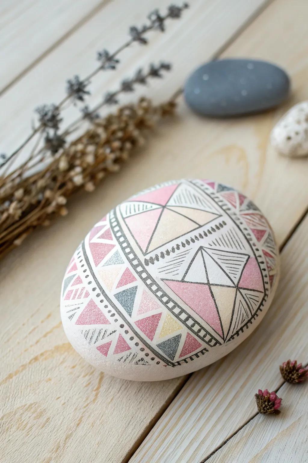 Embrace peace with these calming geometric rock patterns.