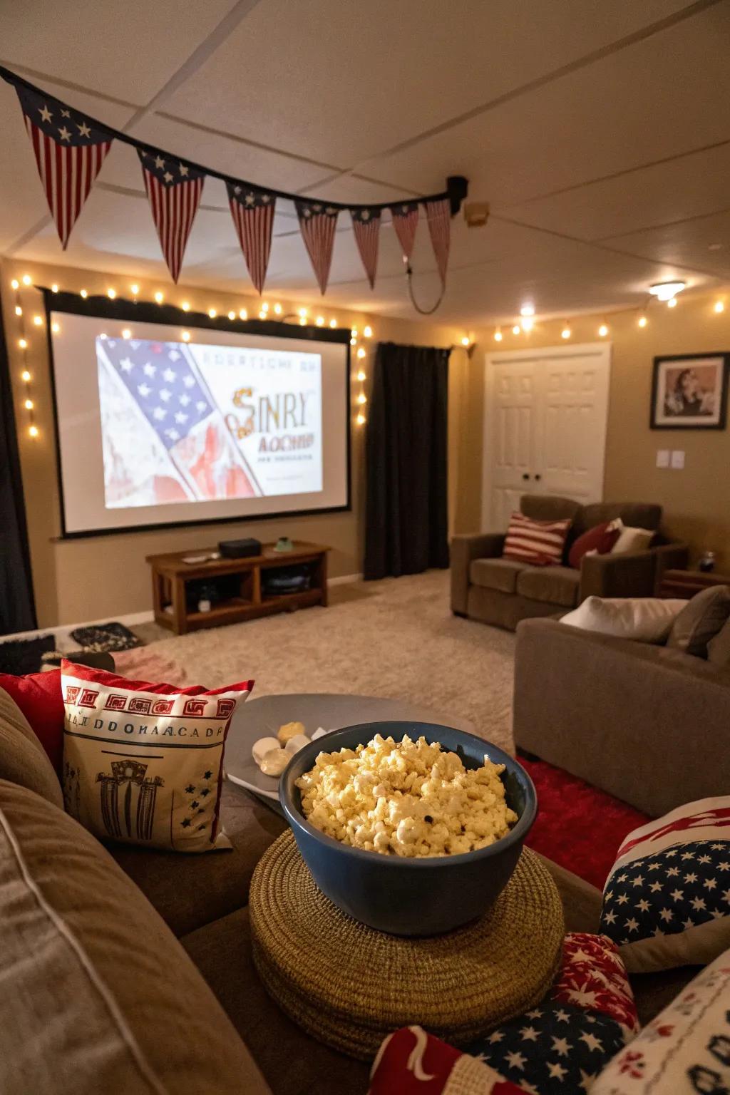 A conceptualized cinema immersion is a fun way to celebrate.