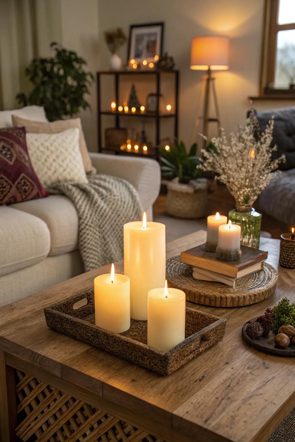 Fashion a snug and secure atmosphere through LED candles.