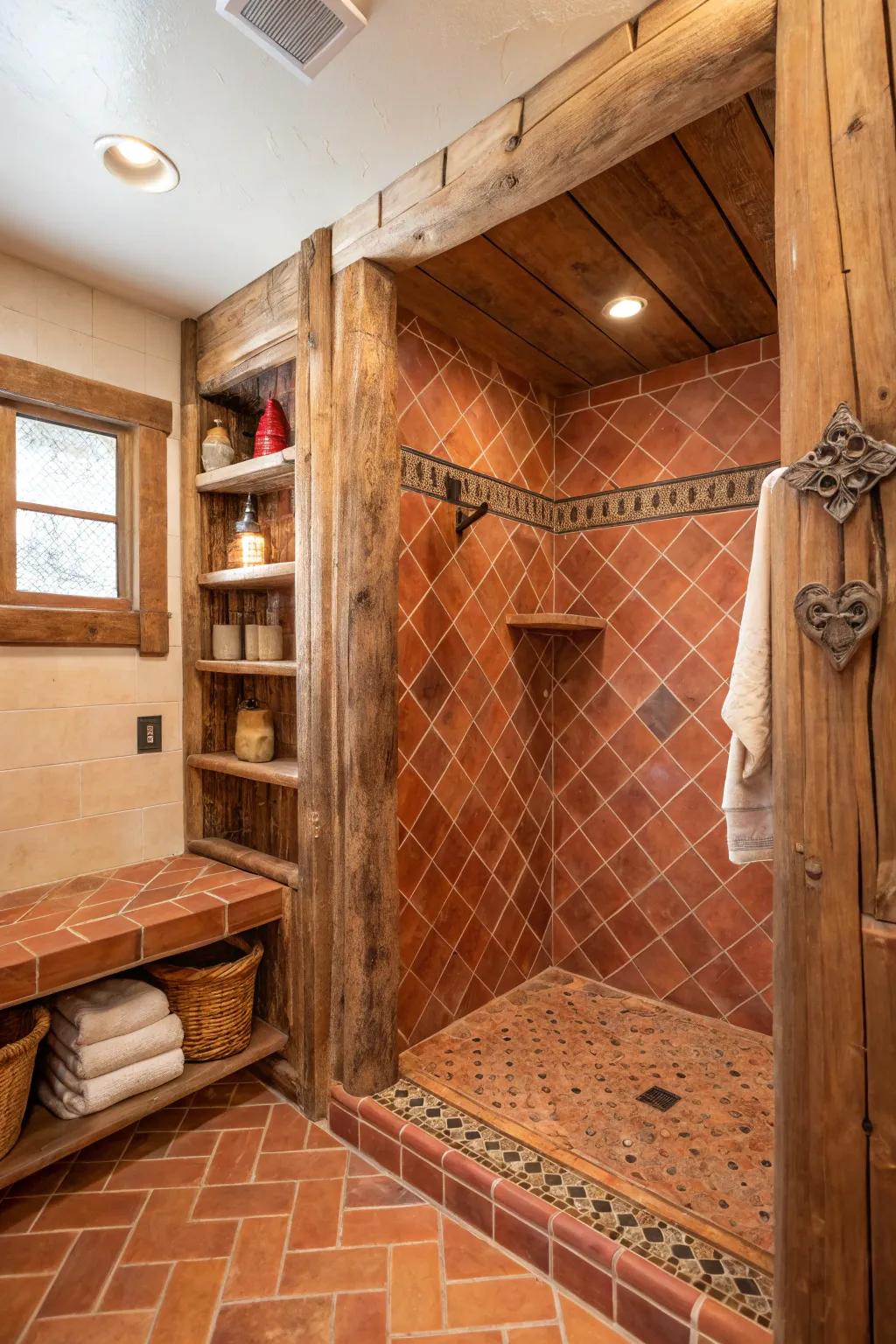 Clay tiles radiate warmth and individuality.