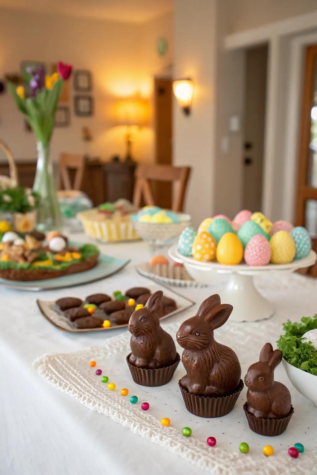 Chocolate treats that double as delightful decor.