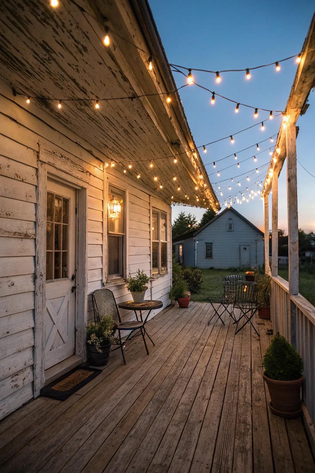 Bring a touch of magic with simple tiny lights.