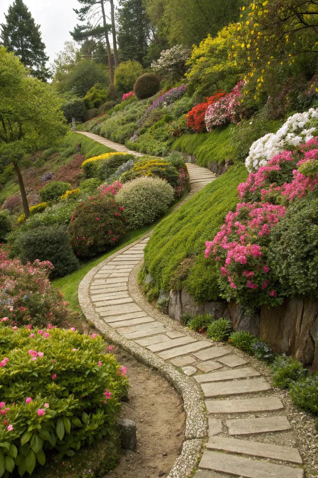 Pathways guide you through your garden journey.