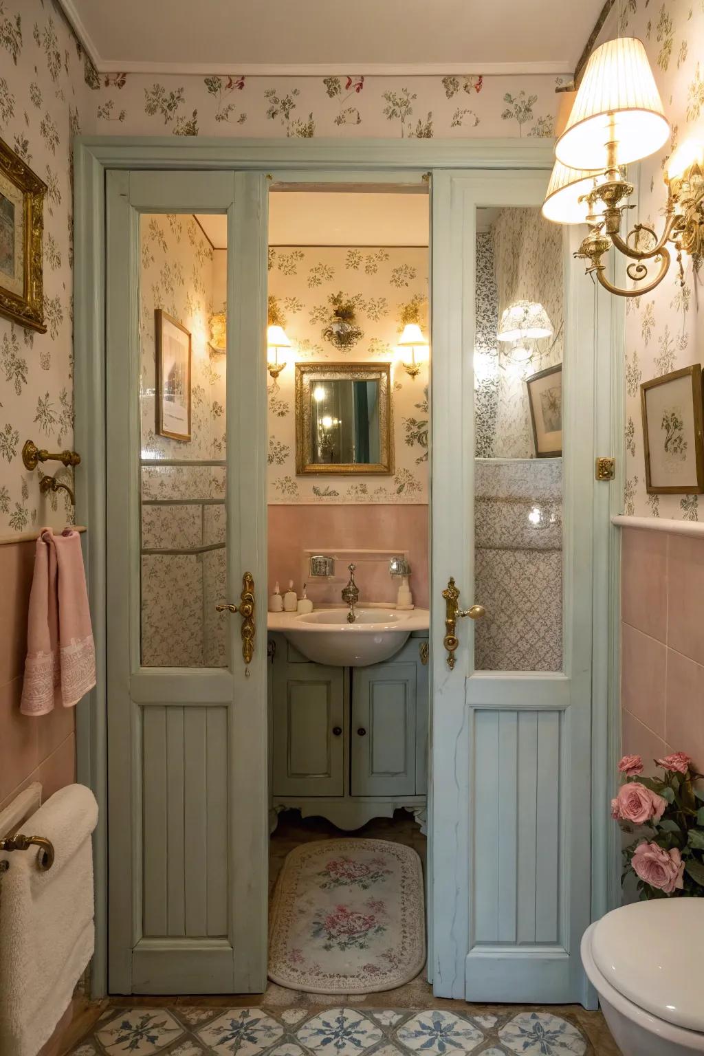 Double doors inject character and a hint of refinement.