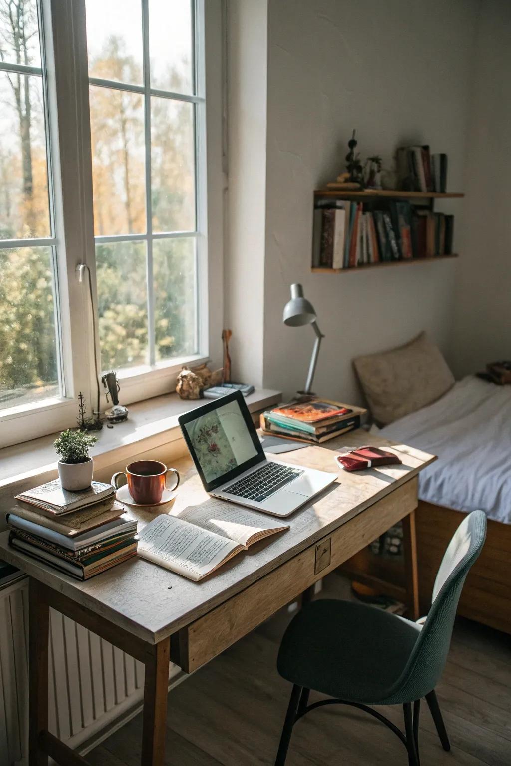 Sunlight improves mood and productivity.