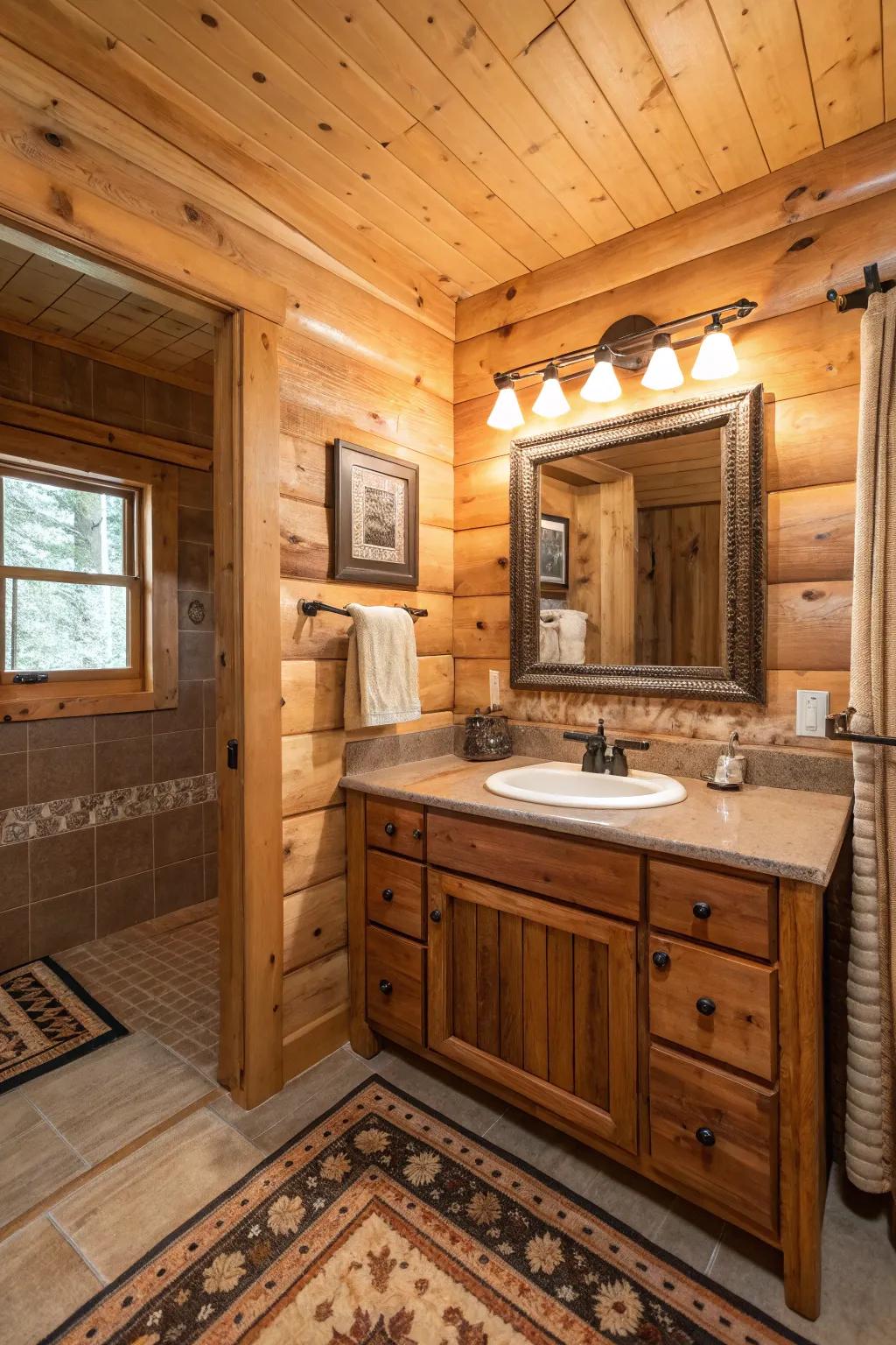 Earthy tones create a calming and harmonious space.
