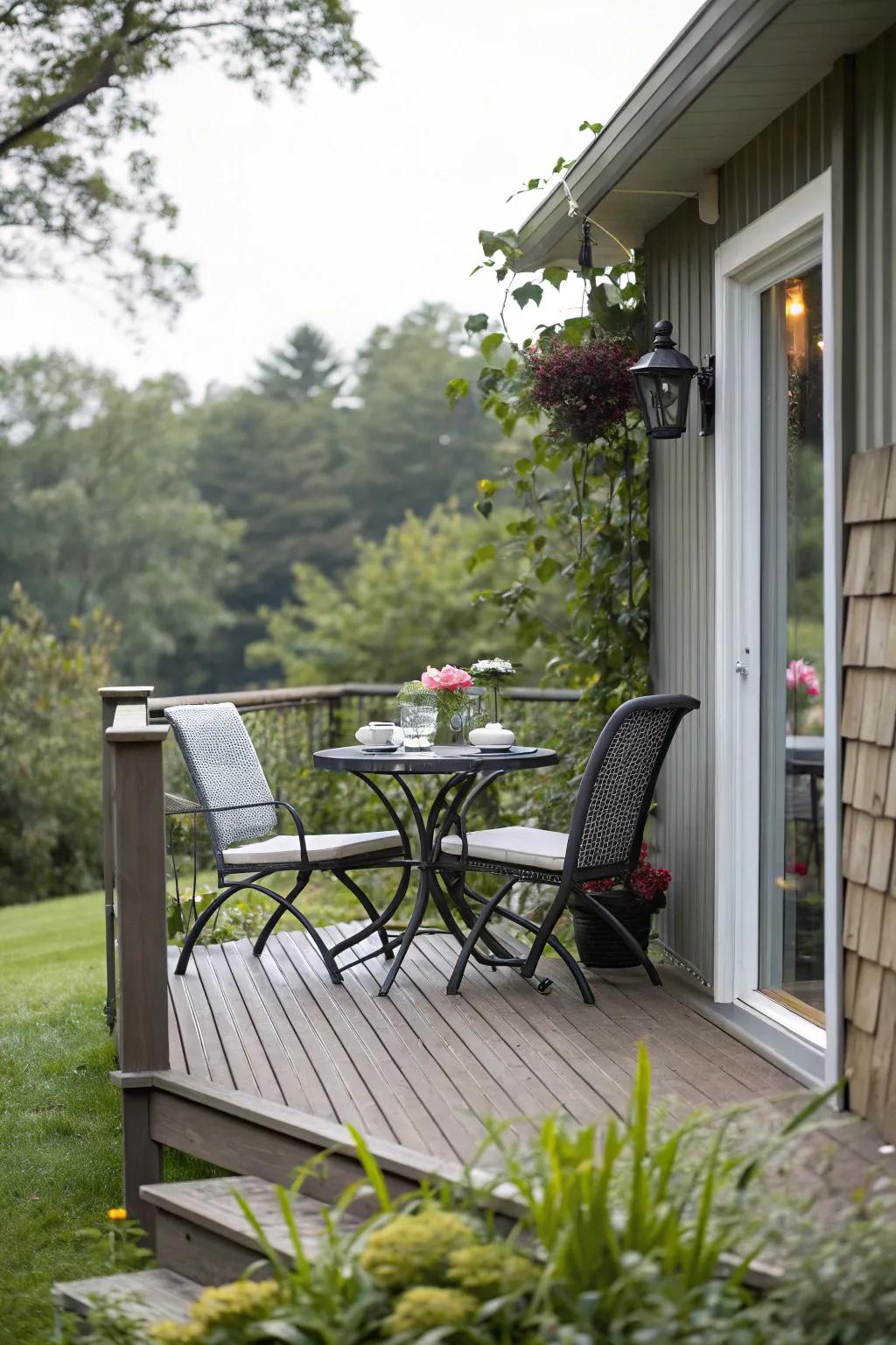 An efficient multi-purpose layout on a compact deck.