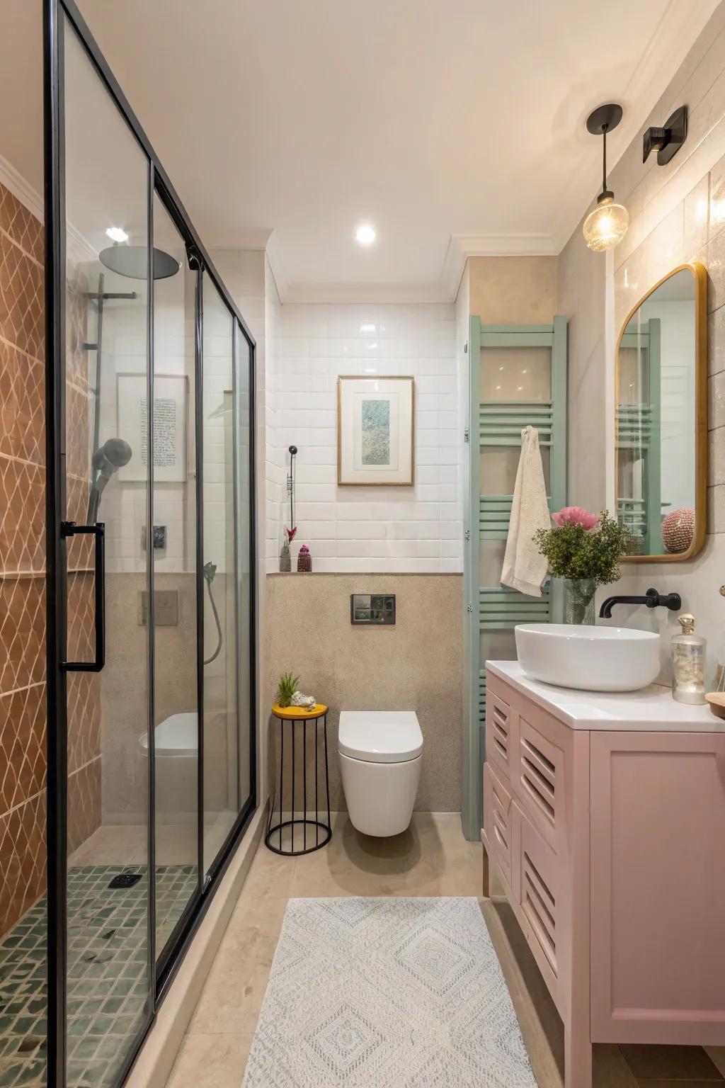 Incorporate a splash of color with colored crystal.