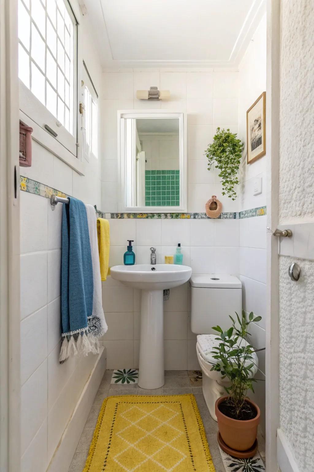 Delicate touches bring a touch of personality to the space.