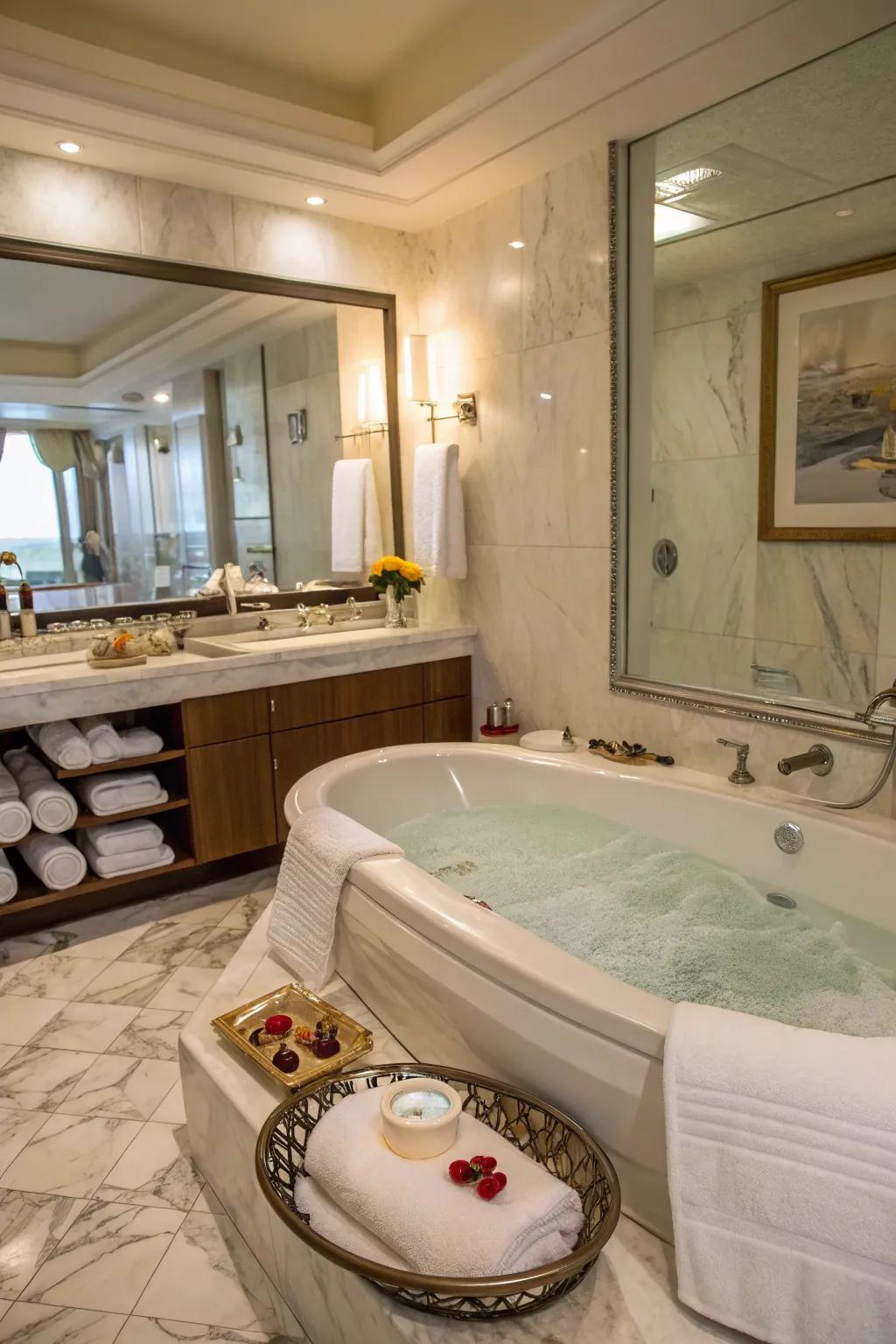 Indulge in the finer details for a spa-like experience.