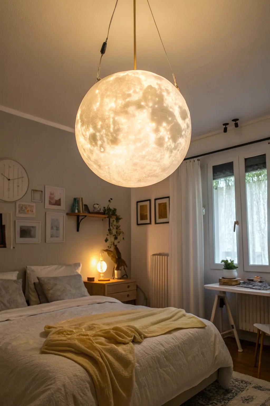 3D planet lamps deliver both light and a hint of magic.