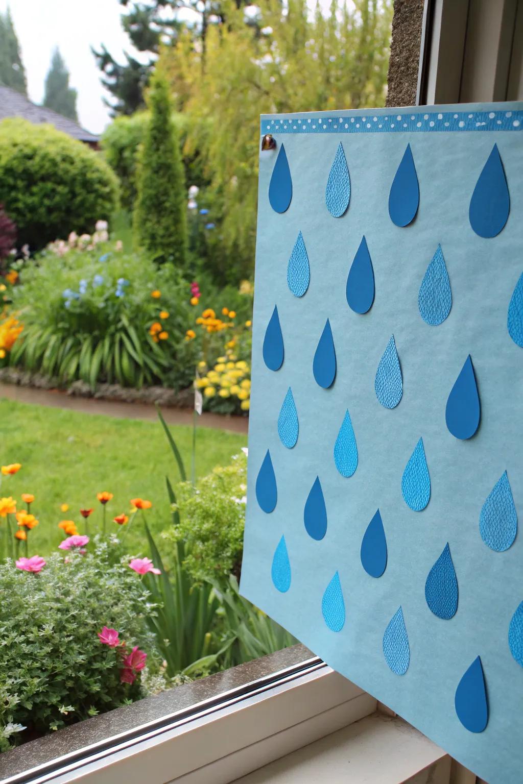 April showers bringing life to the spring bulletin board.