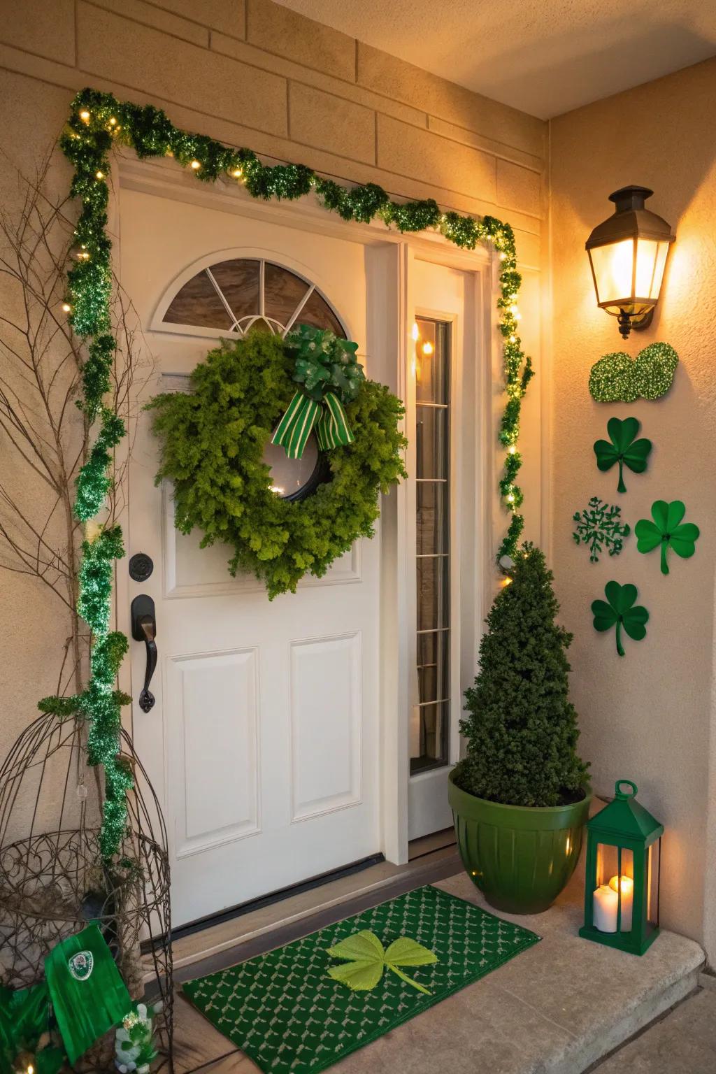 Fashion an inviting entrance hall through St. Patrick's Day styling.