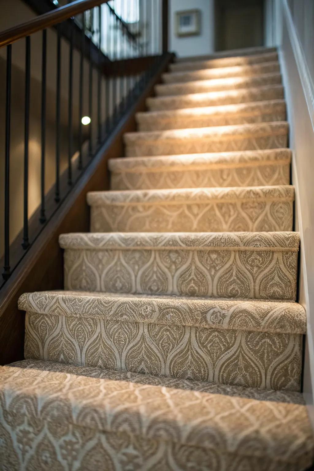 Grained woven runners enhance grip and aesthetic charm.