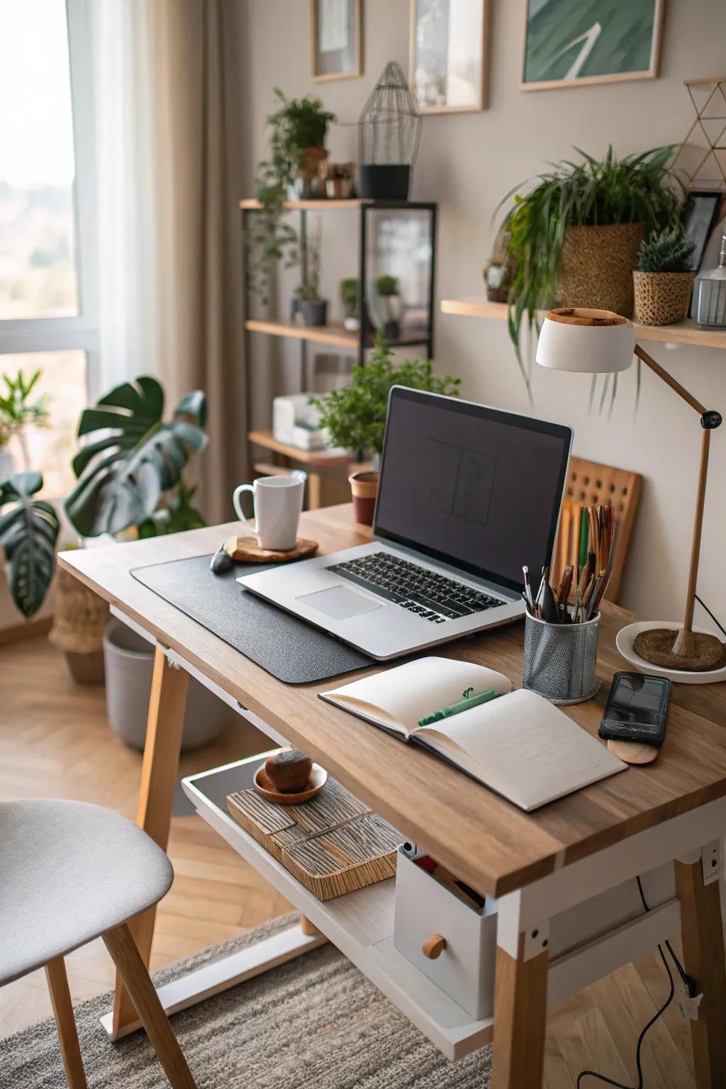 Desk accessories add both functionality and style to your standing desk setup.