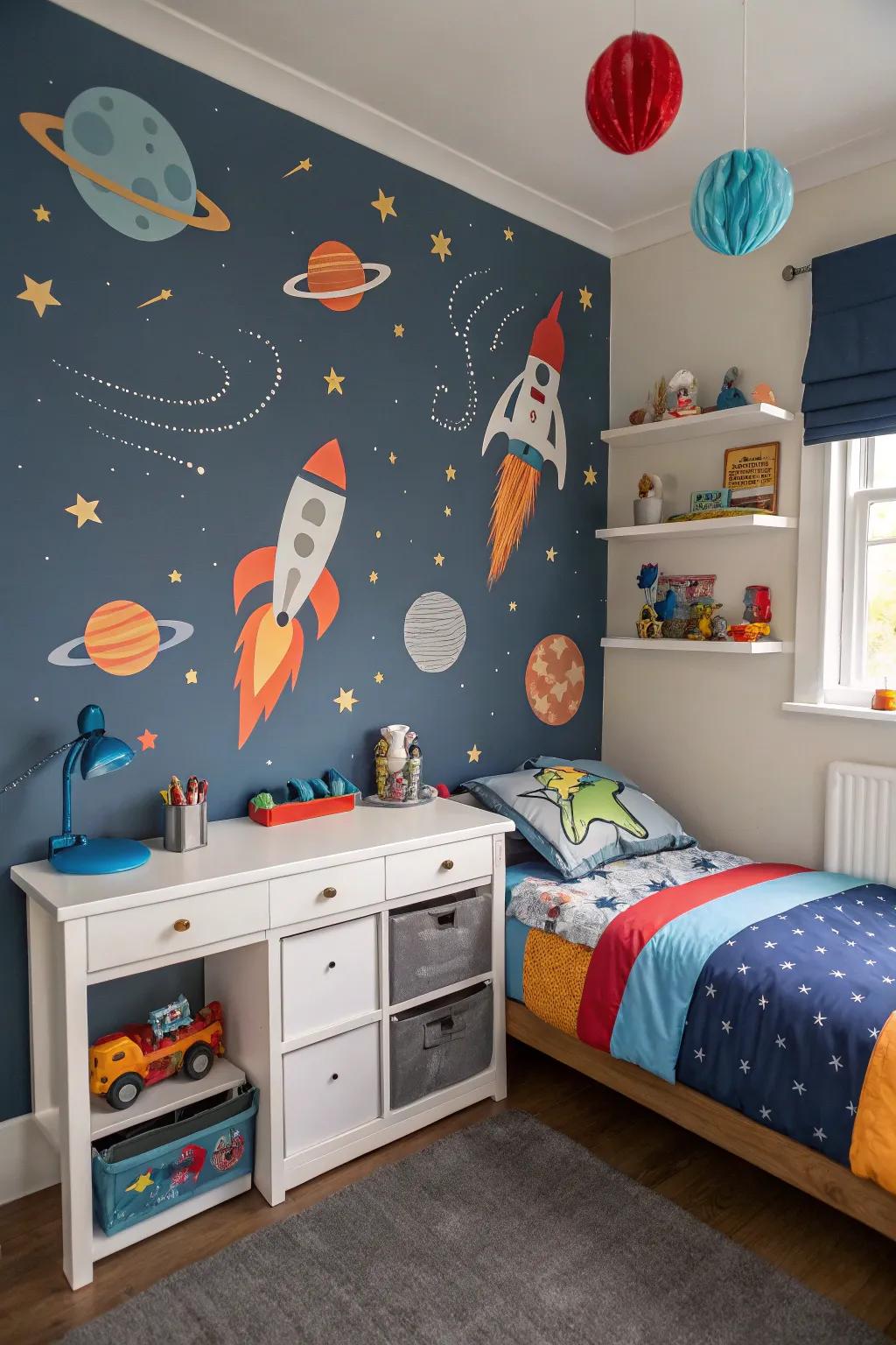 Explore the universe within their room.