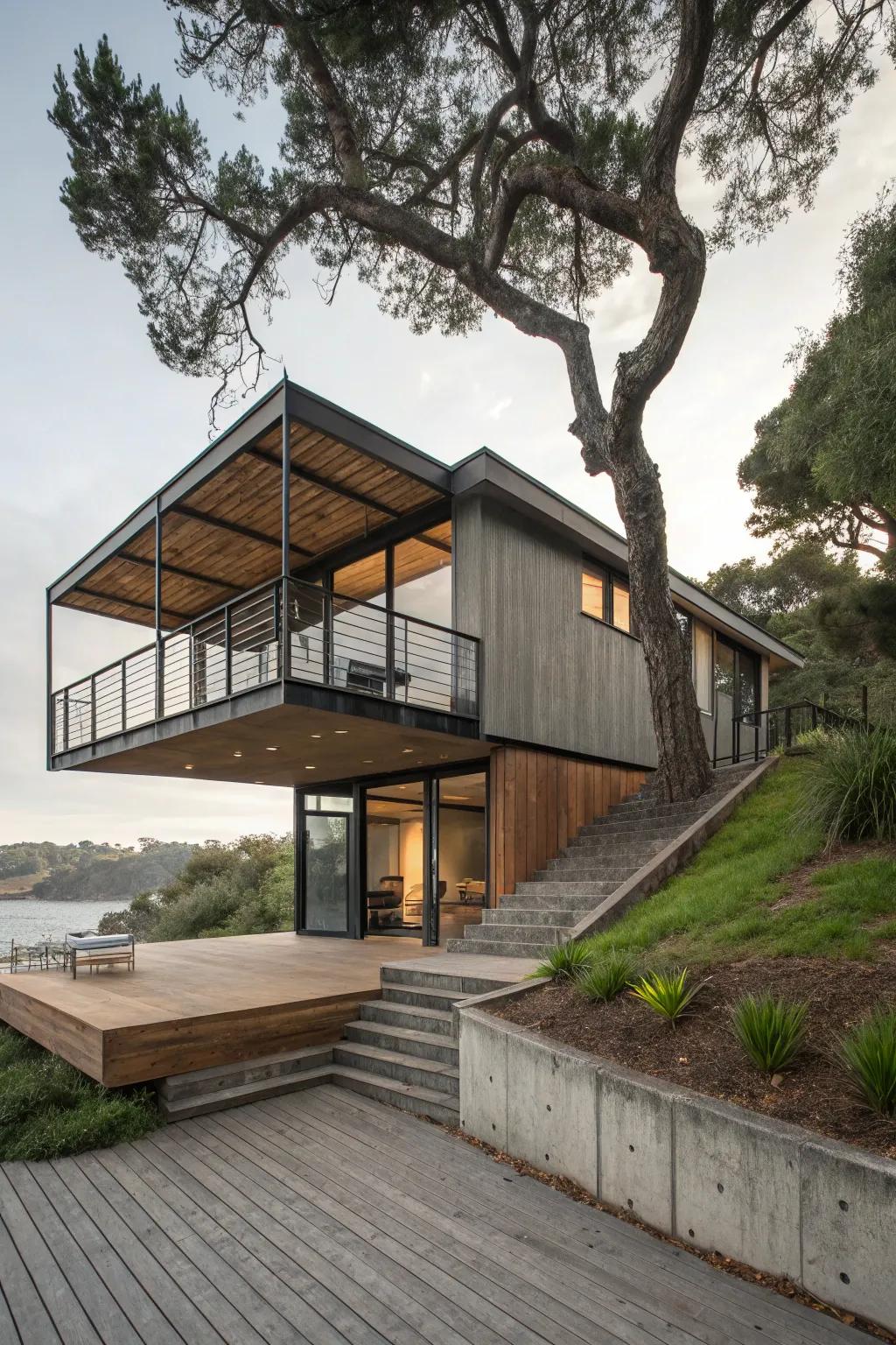 A house designed for defense and utility.
