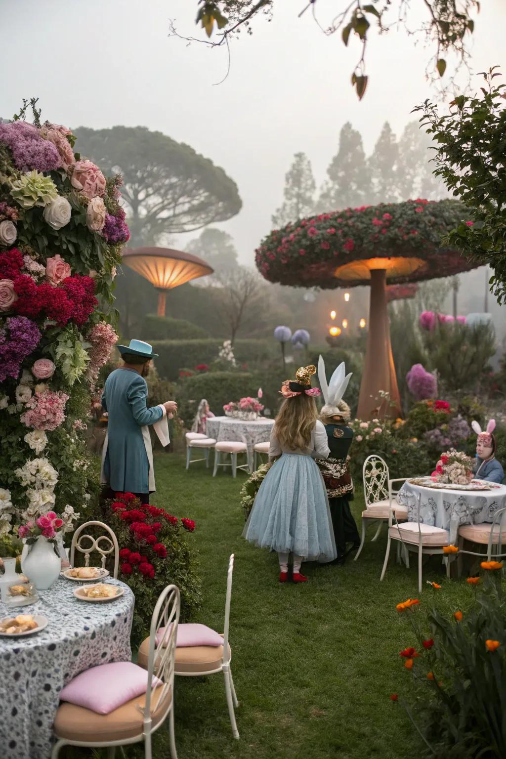 A whimsical garden gathering inspired by a fairytale.