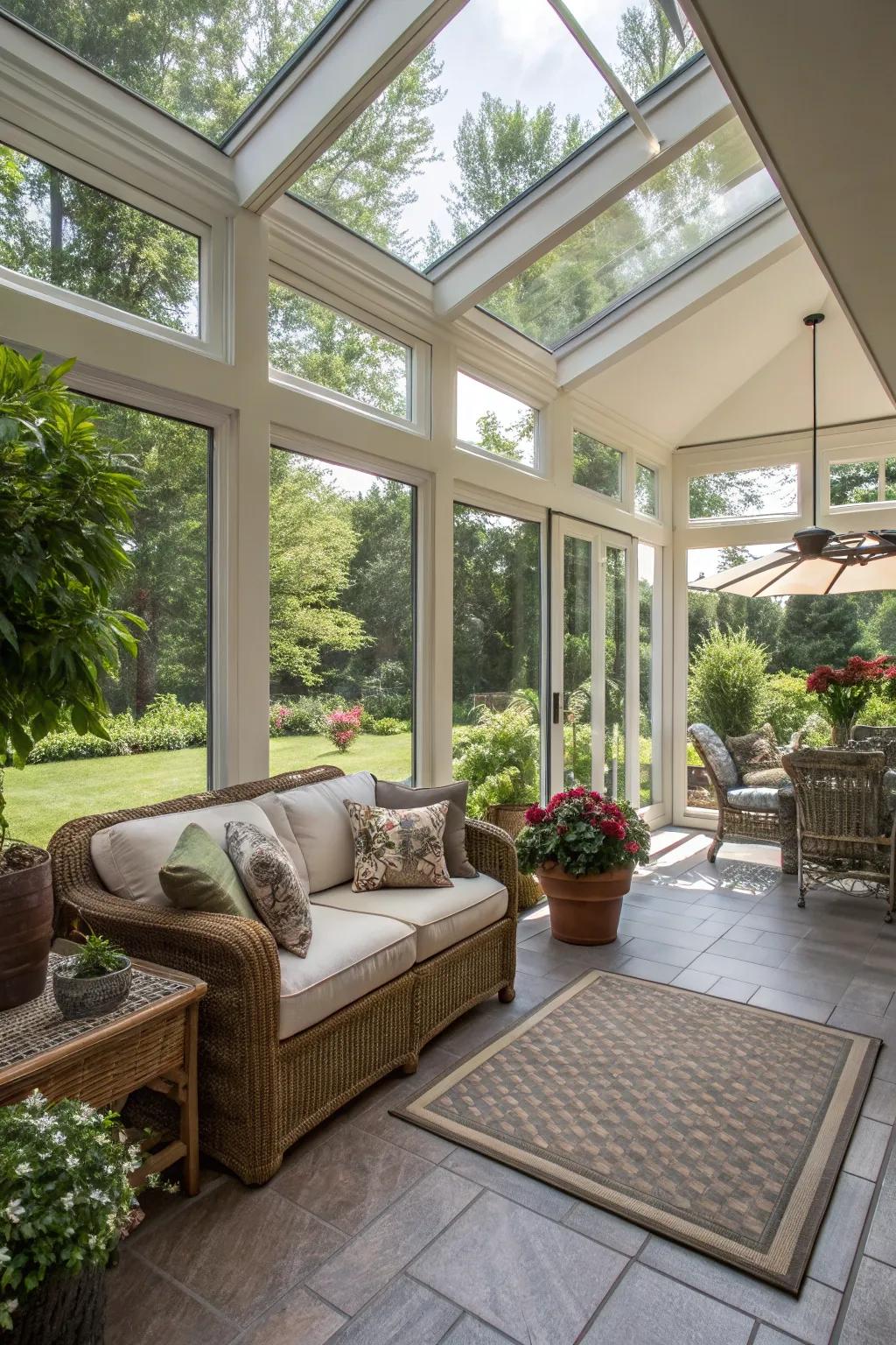 An effortless merging of the indoor and outdoor spaces.