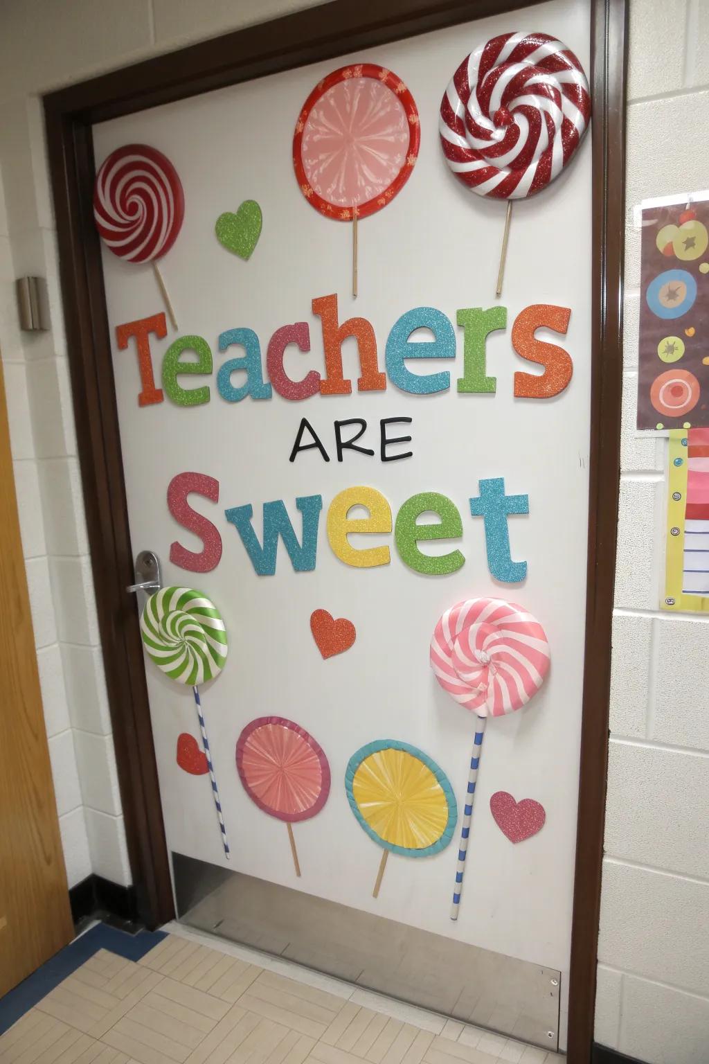 Sweeten the celebration with a treat-inspired thank-you door.