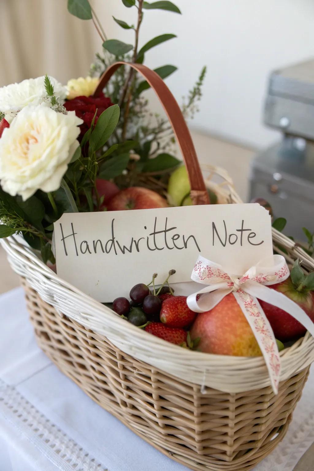 A personal message adds greater meaning to any gift.