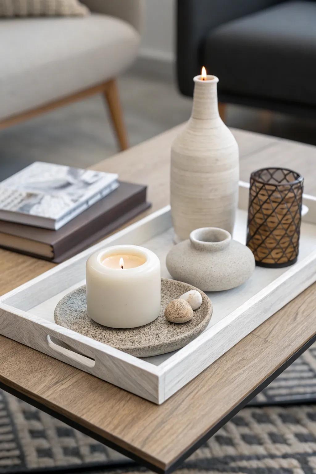 A sleek side table showcasing minimalist sophistication.