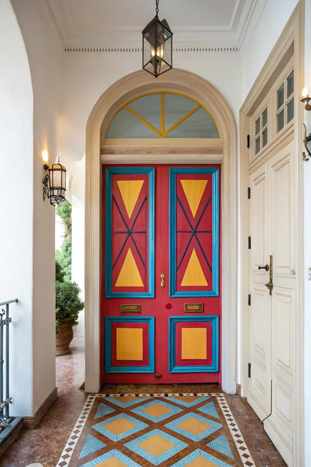 A statement door renders a striking initial impression in your entryway.