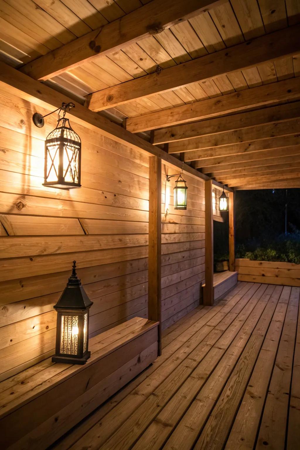 Embrace rustic charm with timber.