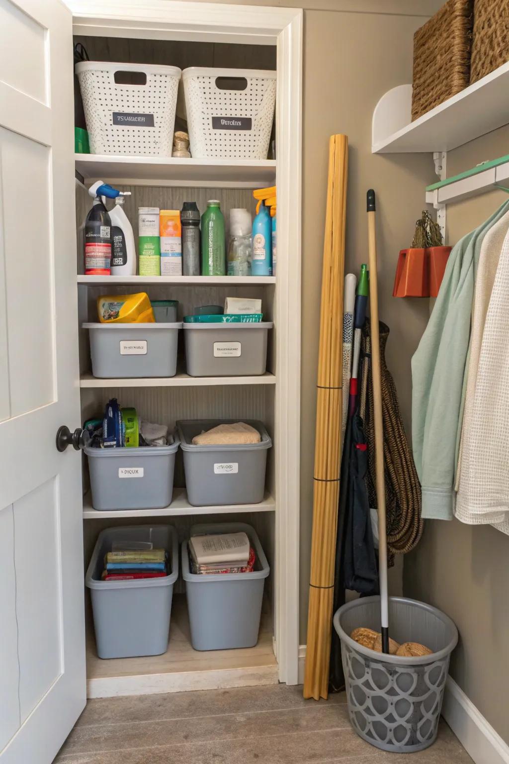 Storage that can do many things helps keep all sorts of items in order and easy to find.