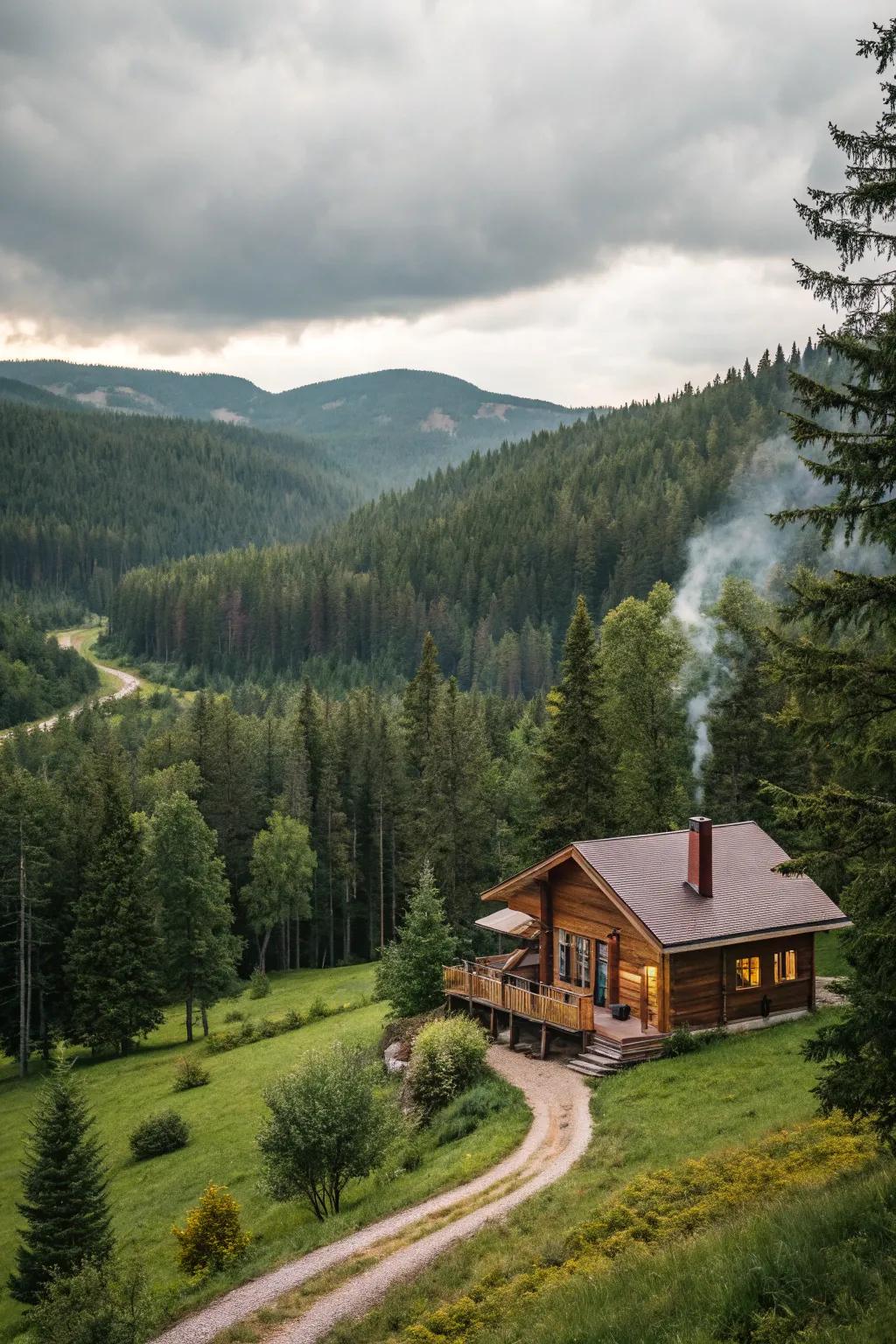 Seclusion and tranquility are fundamental for a relaxing retreat.