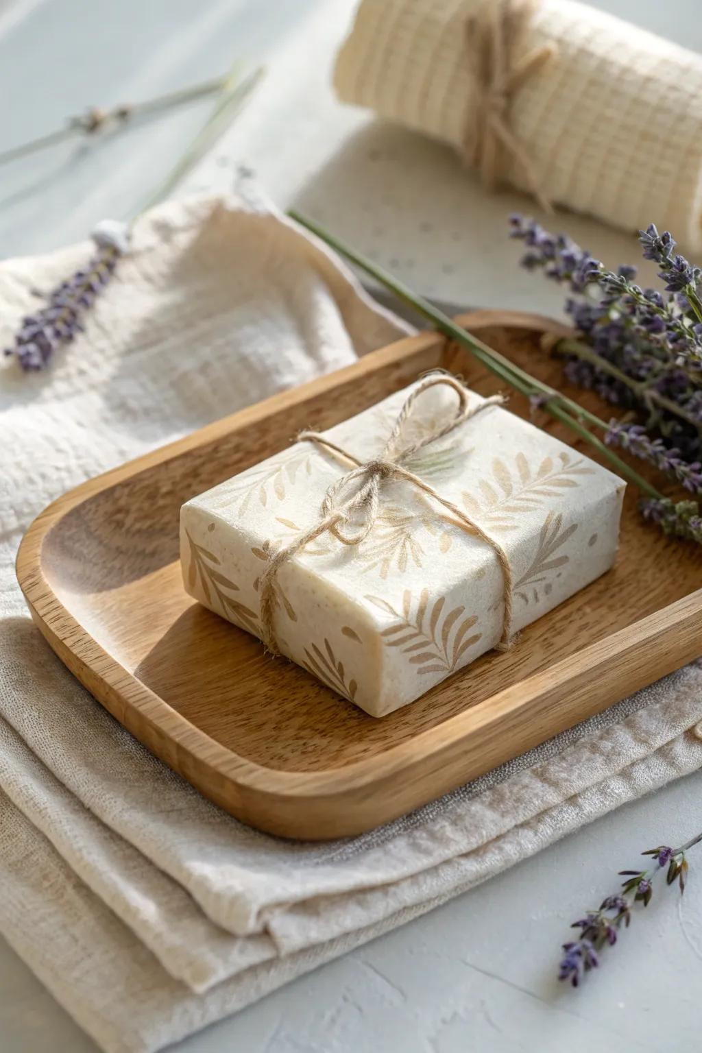 Amplify your gifting through exquisitely enfolded handmade soaps that articulate the idiom of minimalism and sophistication.