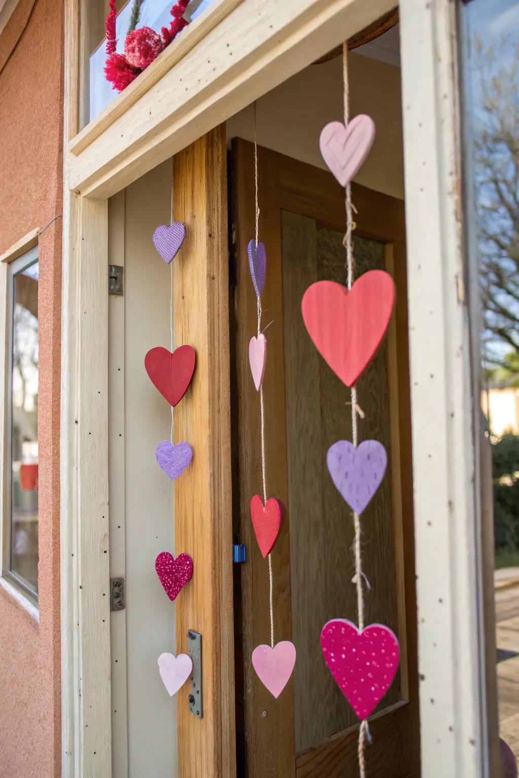 Rustic wooden hearts offer a charming and sustainable decor option.