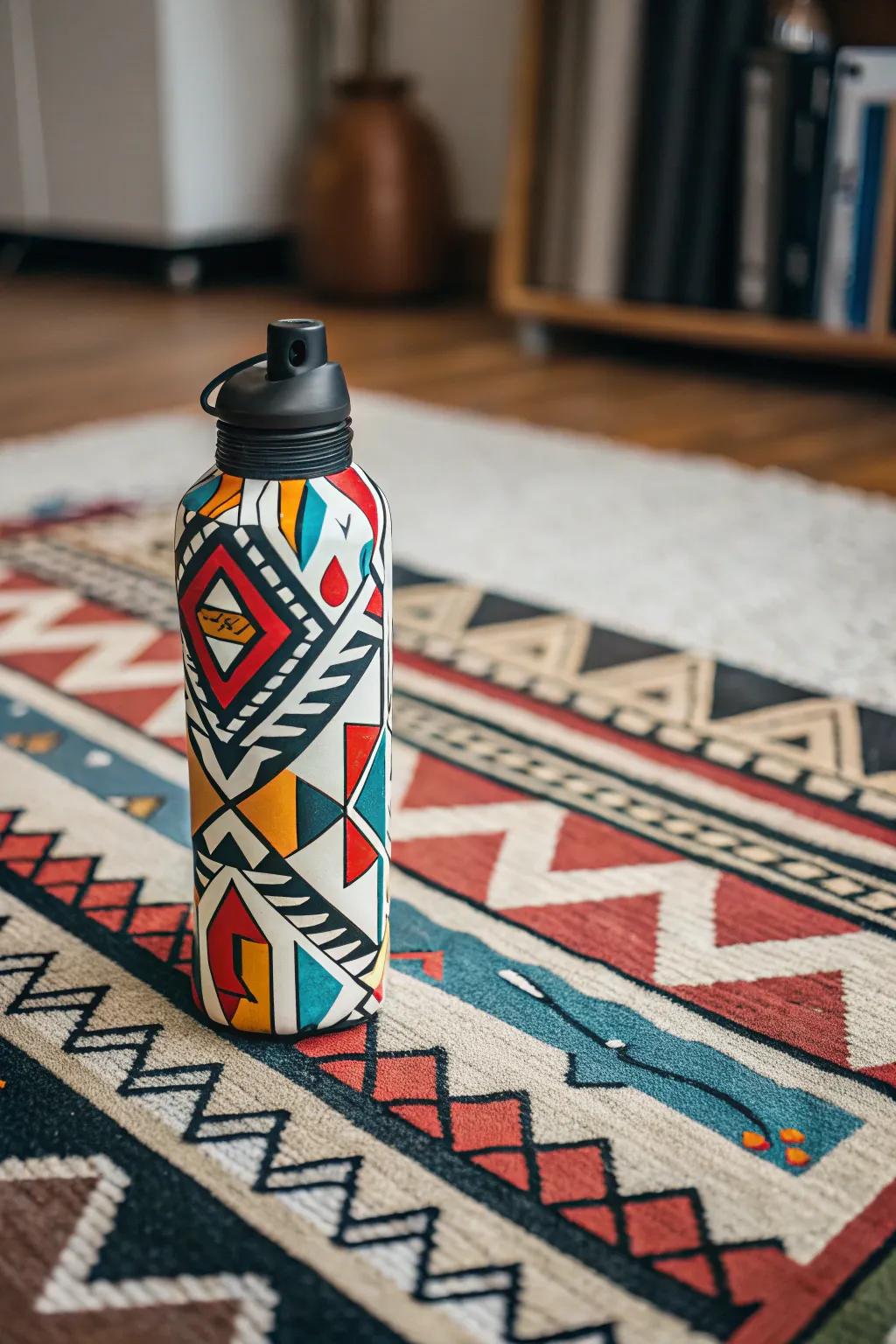Geometrically styled hydration bottle designs to give a modern appeal.