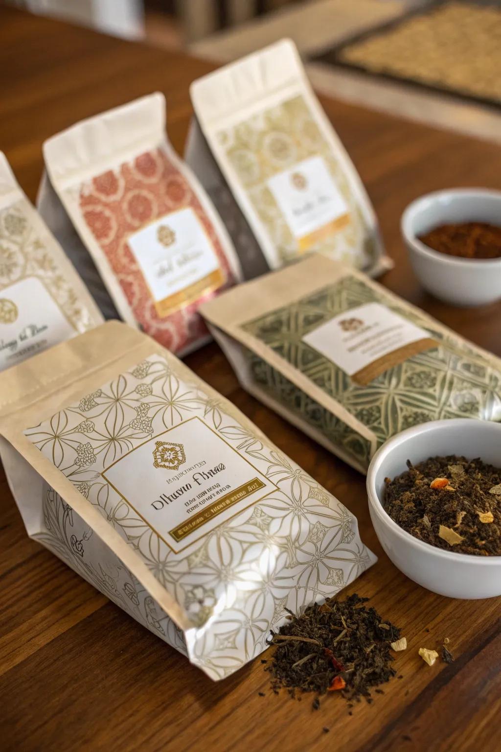 Custom tea blends for a soothing and personalized wedding favor