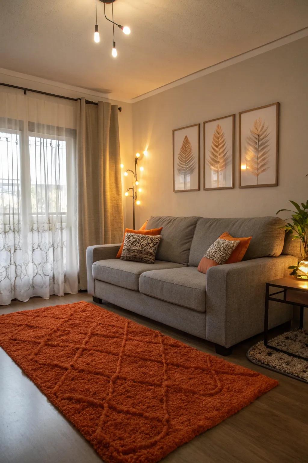 Sunset rugs introduce warmth and vibrancy to your living space.