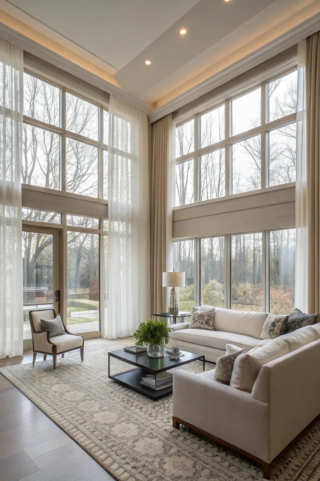 Sliding panel systems deliver contemporary versatility.