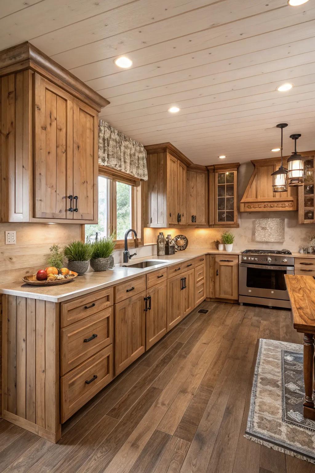 Natural timber finishes bring the serenity of nature indoors.