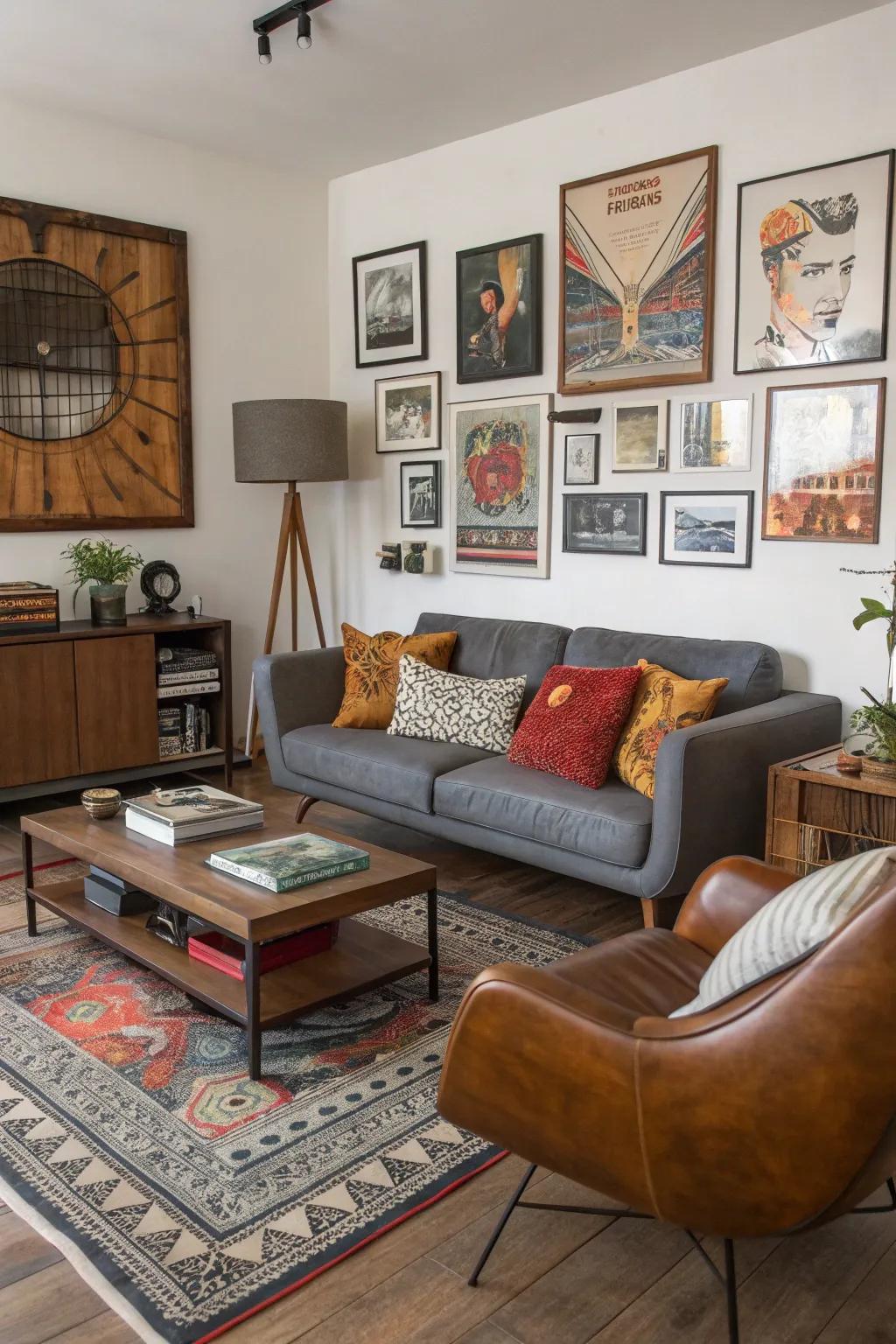 Eclectic decor lends a distinct and personal touch to your space.