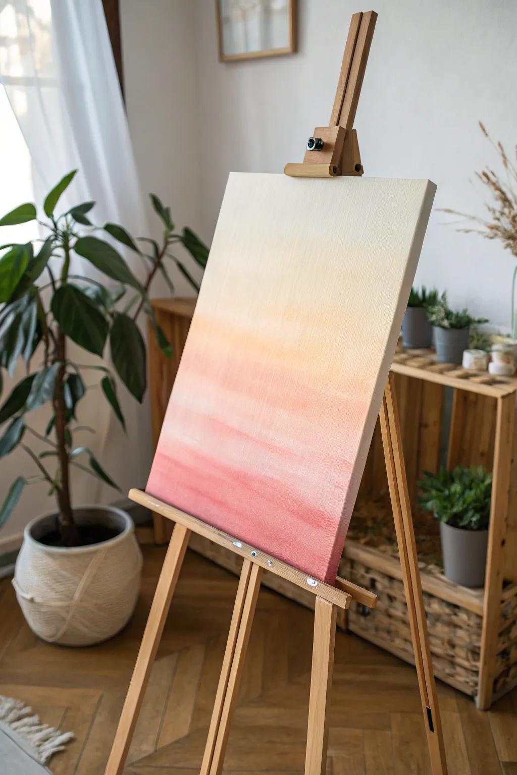 Achieve a polished gradient effect with a brayer.