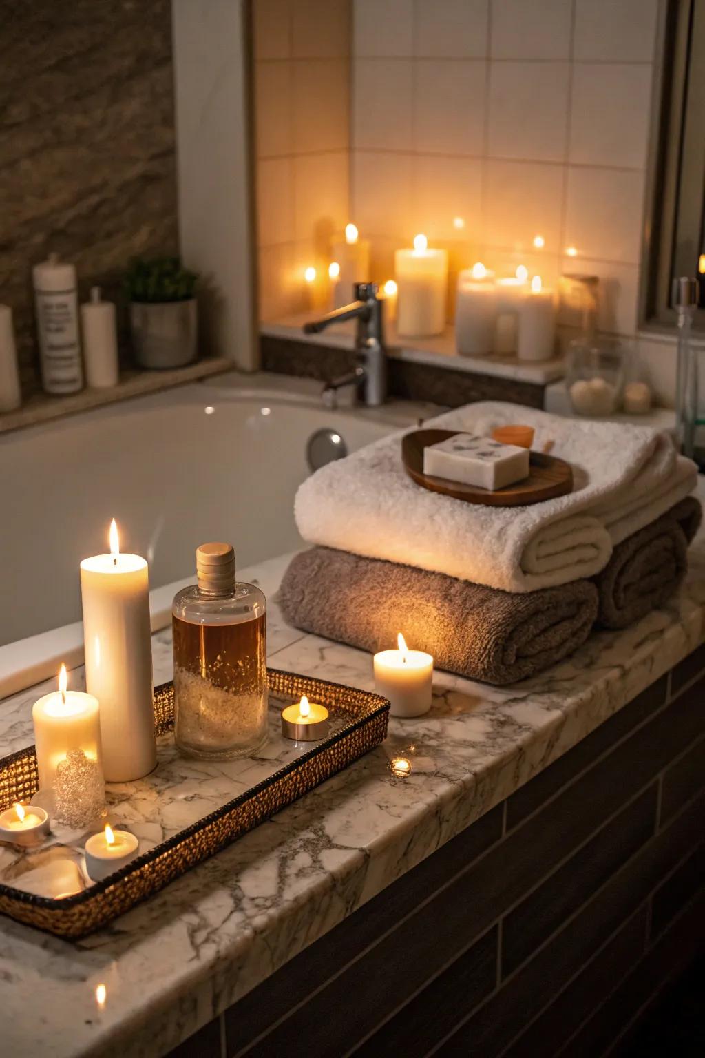 Unwind and revive with a comforting personal spa treatment in the heart of your own residence.