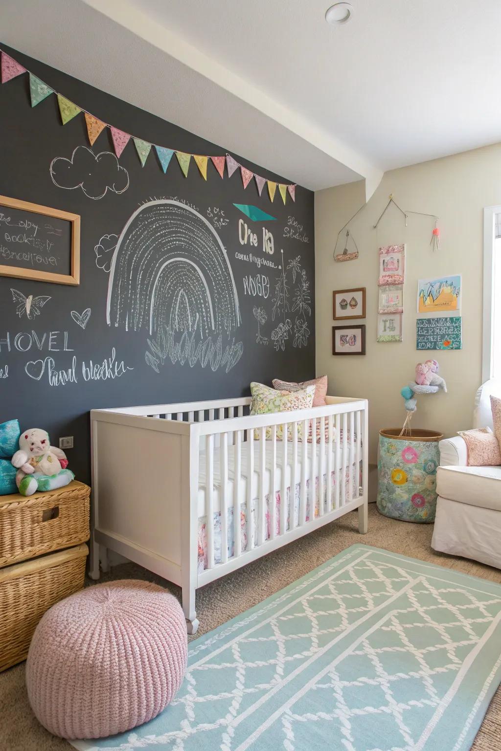 A mark-making surface boosts art and learning.