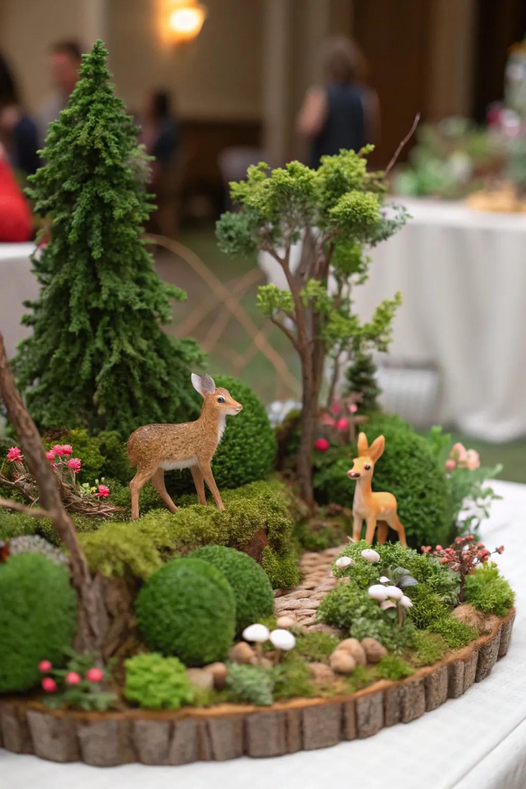 A woodland tableau infuses environmental elements onto your setting.