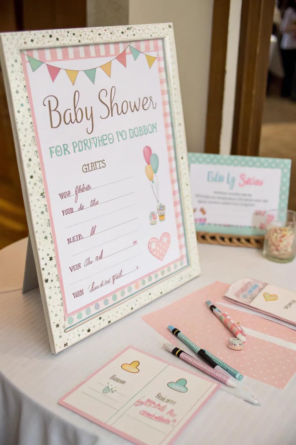 Interactive signs engage guests and add a fun element to the event.