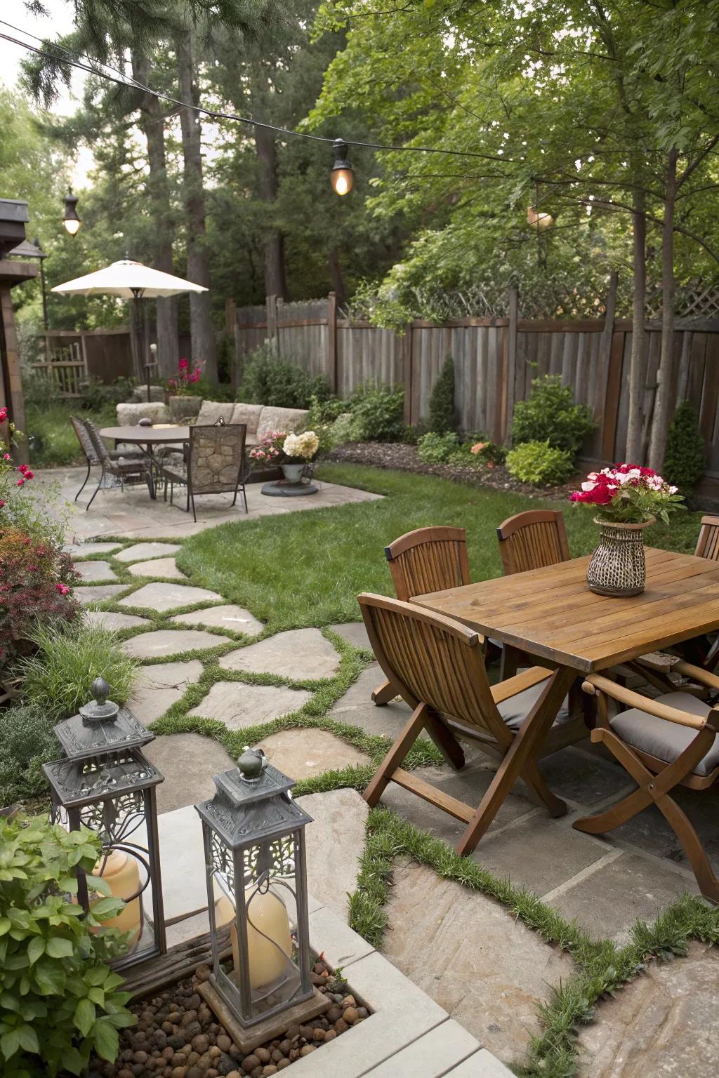 An assortment of textures introduces depth and intrigue.