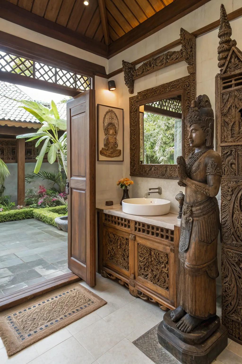 Ornamental details bring a hint of culture and distinctiveness.