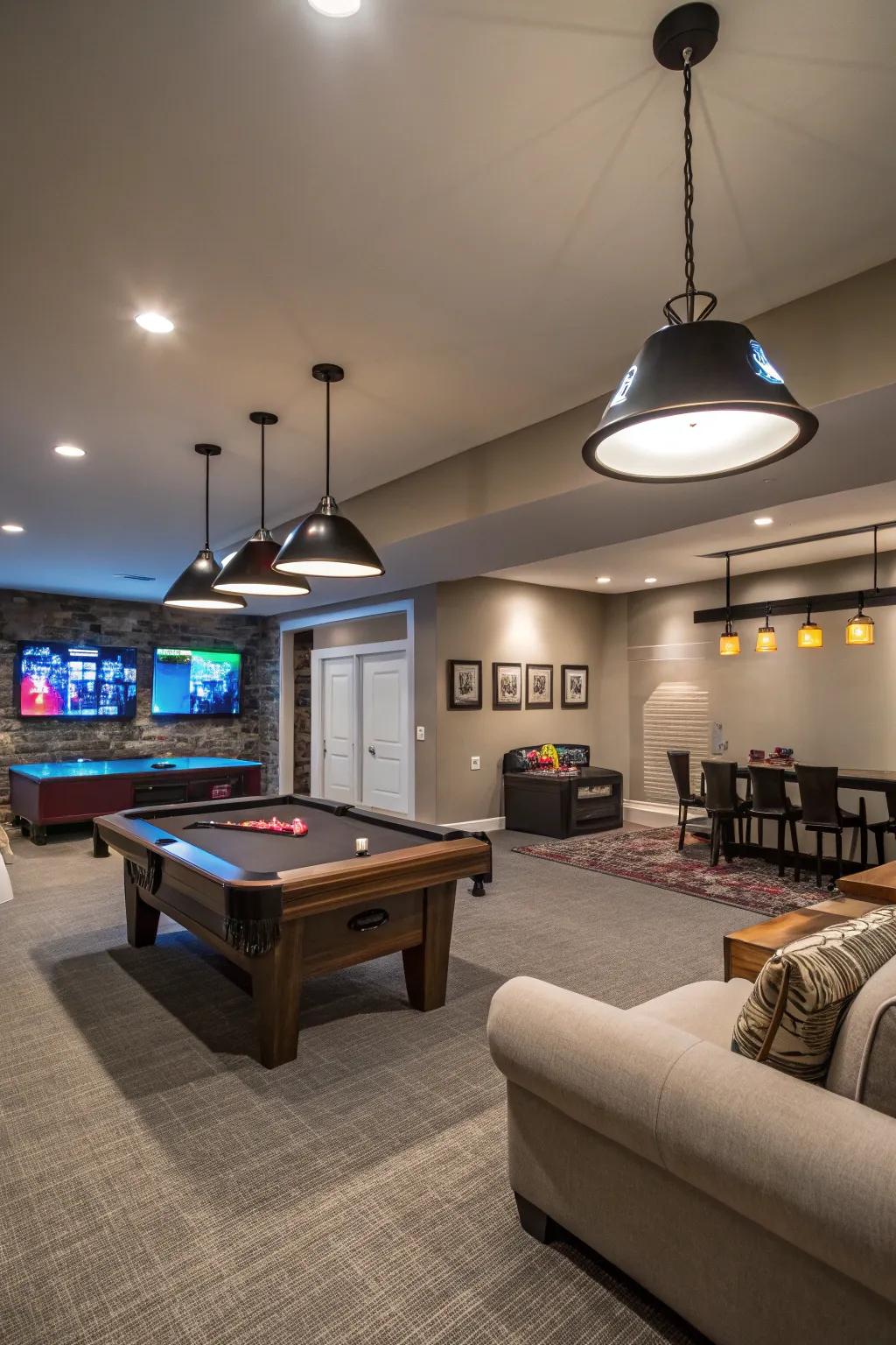 Stylish lighting breathes life into your gaming hub.