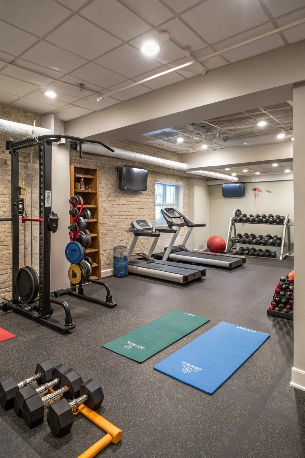 Multi-purpose areas upgrade the functionality of your gym.